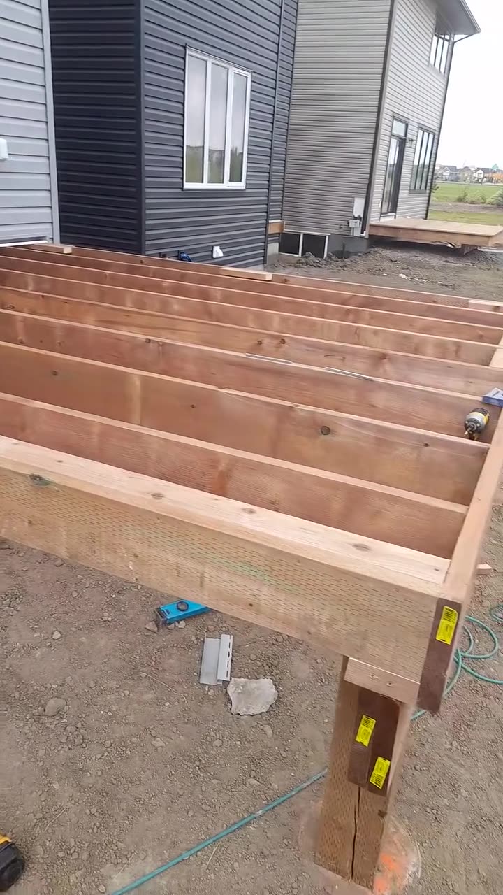 New deck frame
