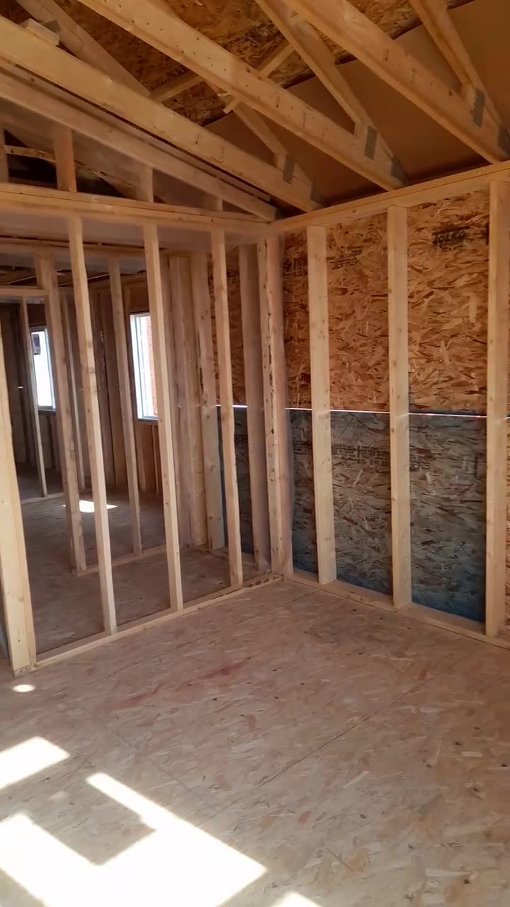 Main-floor wall framing